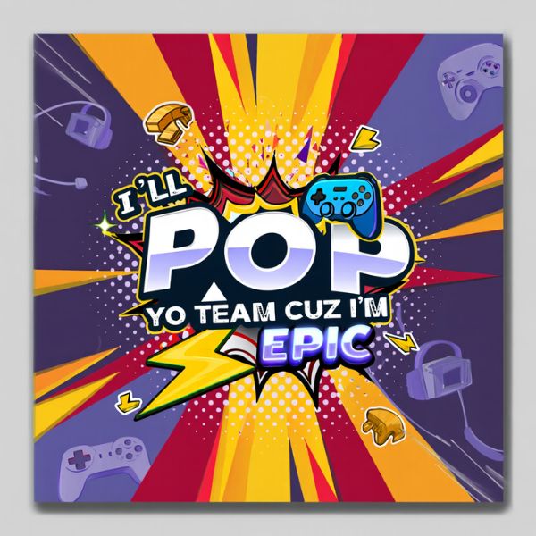 I’ll POP YO Team CUZ I’m Epic Shirt – Funny Gamer Graphic Tee for Epic ...